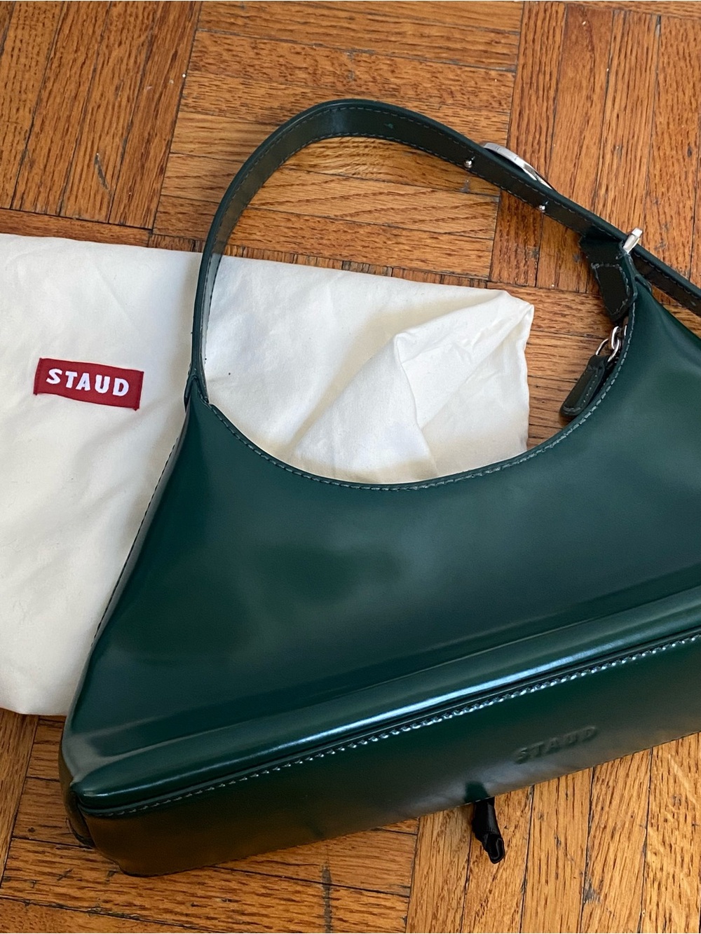 Like-New Staud Scotty Bag in Deep Forest Green w/ Original Dust Bag - Picture 11 of 11
